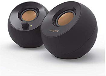 Creative Labs Pebble 4.4W Negro altavoz - Altavoces (2.0 canales, Alámbrico, 3,5 mm, 4,4 W, 100 - 17000 Hz, Negro)