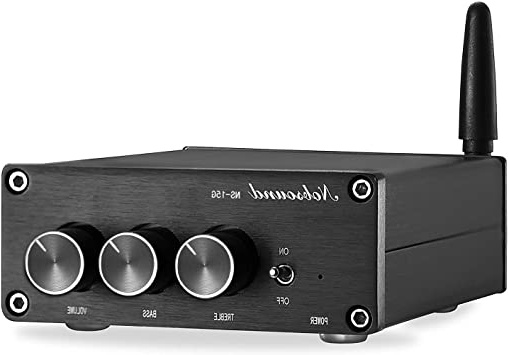 Nobsound Mini TPA3116 - Amplificador digital Hi-Fi estéreo, 200 W (100 W × 2), Bluetooth 4.2, clase D, con fuente de alimentación