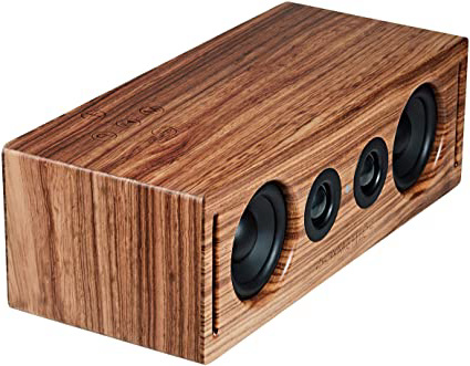 RÖTH & MYERS BOSK Speaker HiFi - Altavoz Wifi / Bluetooth. Altavoz de estantería. Diseño Único en Madera de Zebrano 100% Natural, Multiroom y Multichannel. Spotify, Airplay, DLNA, Óptica, 70W