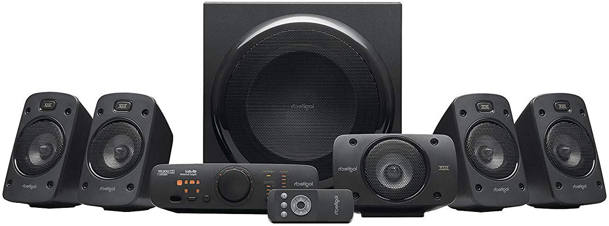 Logitech Z906 5.1 Sistema de Altavoces Sonido Envolvente THX, Certificado Dolby&DTS, 1000 W de Pico, Multi-Dispositivos, Entradas Audio Múltiples, Controles Integrados, PC/PS4/Xbox/TV/Móvil/Tablet