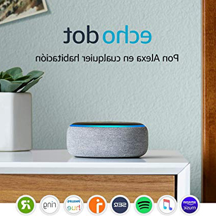 Echo Dot (3.ª generación) - Altavoz inteligente con Alexa, tela de color gris oscuro
