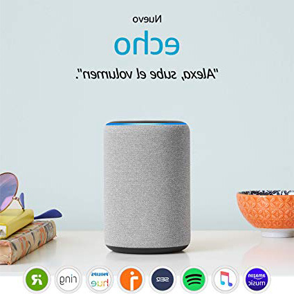 Nuevo Amazon Echo (3.ª generación) - Altavoz inteligente con Alexa - tela de color gris oscuro