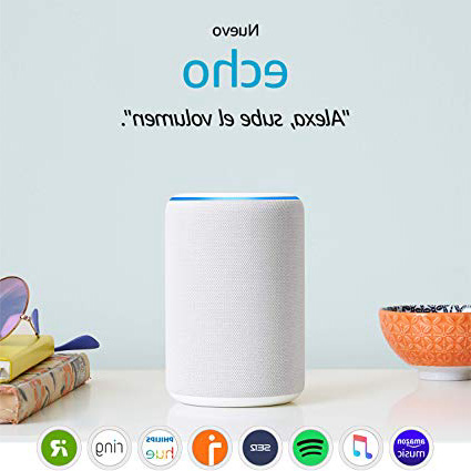 Nuevo Amazon Echo (3.ª generación) - Altavoz inteligente con Alexa - tela de color gris claro