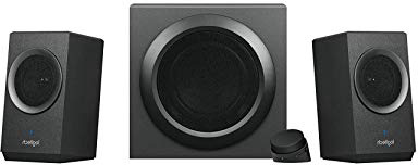 Logitech Z337 Sistema de Altavoces, Subwoofer, Sonido Pleno, 50W de Pico, Graves Profundes, Entrada Audio 3,5mm/RCA, Bluetooth, Mando , PC/PS4/Xbox/TV/Smartphone/Tablet/Reproductor de Música , Negro