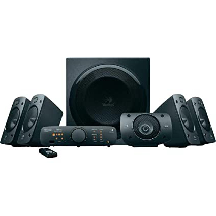 Logitech Z906 - Altavoces estéreo 3D (con Sonido Dolby Surround 5.1, THX, 1000 W, Ideal para televisores y Salas de Estar) (Reacondicionado)