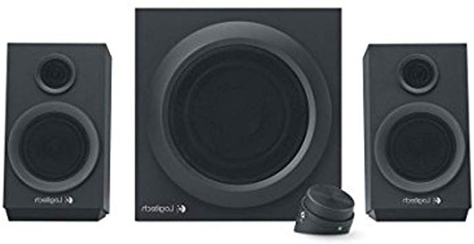 Logitech Z333 2.1 Sistema de Altavoces con Subwoofer, Sonido Impactante, 80 Vatios de Pico, Graves Potentes, Entradas de 3,5 mm/RCA,PC/PS4/Xbox/TV/Móvil/Tablet/Reproductor de Música , Negro