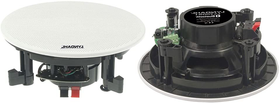 Lyndahl CS200BT MKII Sistema de Altavoces Bluetooth de 2 vías, Altavoces de Techo, Altavoces incorporados con Bluetooth, 1 par de Altavoces, Color: Blanco