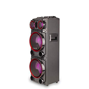NGS Wild Punk 1- Altavoz Bluetooth con Doble Subwoofer, Efecto de Luces, Varias potencias 700W y 1000W, con entradas SD, USB, AUX IN y Radio FM, (300W)