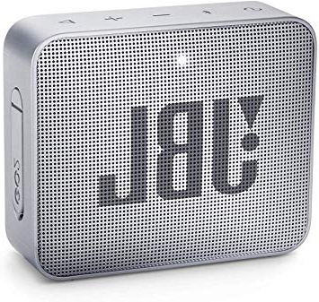 JBL GO 2 - Altavoz inalámbrico portátil con Bluetooth, resistente al agua (IPX7), hasta 5 h de reproducción con sonido de alta fidelidad, gris