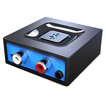 Adaptador de audio de Bluetooth para el sistema de sonido de transmitir la música, Adaptador de audio inalámbrico de Esinkin funciona con los teléfonos inteligentes y tabletas, Receptor Bluetooth para los altavoces