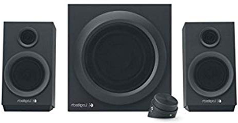 Logitech Z333 2.1 Sistema de Altavoces con Subwoofer, Sonido Impactante, 80 Vatios de Pico, Graves Potentes, Entradas de 3,5 mm/RCA,PC/PS4/Xbox/TV/Móvil/Tablet/Reproductor de Música , Negro