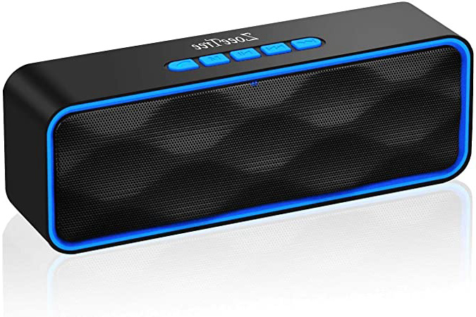 ZoeeTree S1 Altavoces Bluetooth, Bluetooth 5.0, Altavoz Portatil Bluetooth, Estereo, al Aire Libre, con HD Audio y Manos Libres, Radio FM Antena Construido, USB, Llamadas Manos Libres y TF.