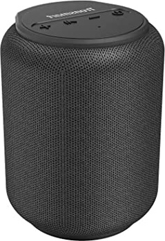 Tronsmart T6 Mini Altavoces Bluetooth 15W, 24 Horas de Reproducción, TWS Sonido Stereo 360°, IPX6 Waterproof, Altavoz portatil Bluetooth 5.0, Apoya TF Card Memoria USB de 64G y Asistente de Voz