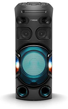 Sony MHC-V42D - sistema de audio de alta potencia (Bluetooth, sonido 360 y graves a larga distancia, luces de fiesta 360, control por voz y gestos, conectividad con smartphones, HDMI) negro