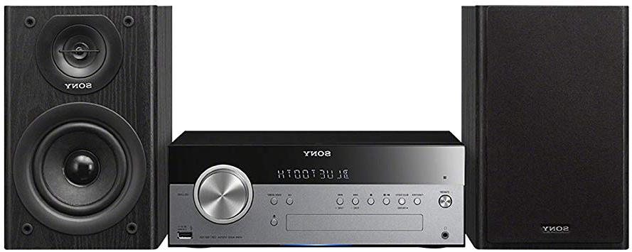 Sony CMT-SBT100 - Microcadena Hi-Fi de 50W (estéreo, CD, Am/FM, Bluetooth, NFC, USB), Negro y Plateado