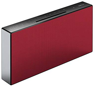 Sony CMT-X3CD - Sistema HiFi compacto de 20W con Bluetooth y NFC, color rojo