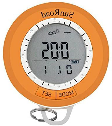 BW 8 en 1 altímetro Digital multifunción con Historia de altitud, barómetro, brújula, termómetro, pronosticador meteorológico con Reloj Digital
