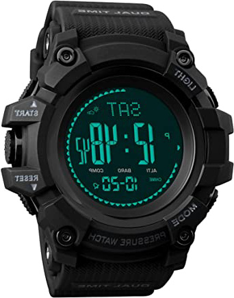 Reloj digital para hombre, brújula,