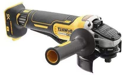 DeWalt DCG406N-XJ DCG406N-XJ-Mini-Amoladora sin escobillas XR 18V 125mm sin Cargador/batería con Interruptor Hombre-Muerto, Arranque Suave, Freno, Embrague y maletín TSTAK, Amarillo