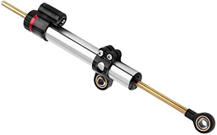 Duokon Aluminio Amortiguador de dirección Motocicleta Regulador de dirección ajustable Estabilizador Control de seguridad invertido lineal para MT10 MT 07 MT09(Tipo largo)