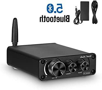 Nobsound TPA3116 - Amplificador de potencia Bluetooth 5.0, receptor inalámbrico, mini amplificador de audio para altavoces domésticos de 3 a 6 pulgadas, 100 W (50 W x 2)