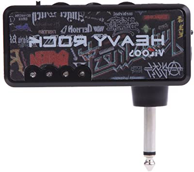 Andoer Vitoos Mini Auriculares Amp Amplificador Enchufe de Guitarra Eléctrica Heavy Rock Compacto Portátil