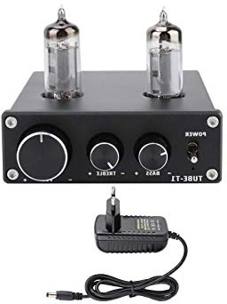 Tonysa Amplificador de Tubo de Audio HiFi Bajo Agudo Electrón Válvula Preamplificador de Tubo DC12V Amplificador Preamplificador Estéreo de bilis Preamplificador Decodificador de Efectos (EU)