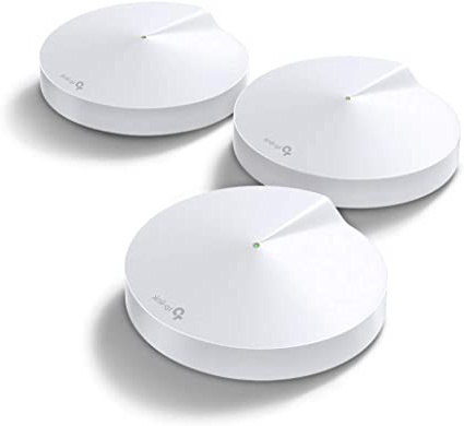 TP-LINK AC2200 Deco M9 Plus (3-pack) - Amplificador wifi Super Mesh inteligente sin interrupciones, Tri-band hasta 600m² Hub Smart IoT, Zigbee, 2 Gigabit, MU-MIMO