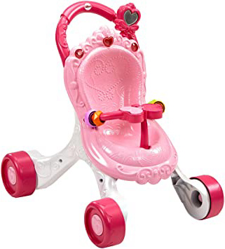 Fisher-Price Andador Cochecito de Muñecas, correpasillos bebé +9 meses (Mattel CGN65)