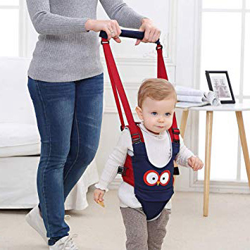 Felly Arnés de Seguridad para Caminar Ajustable Arnés de Bebe a Pie de Caminado Aprendizaje Chaleco Arneses para Niños Andador Arnés Tirantes Con Correa y Hebilla de Bebé Protección 8-24 meses, (azul)