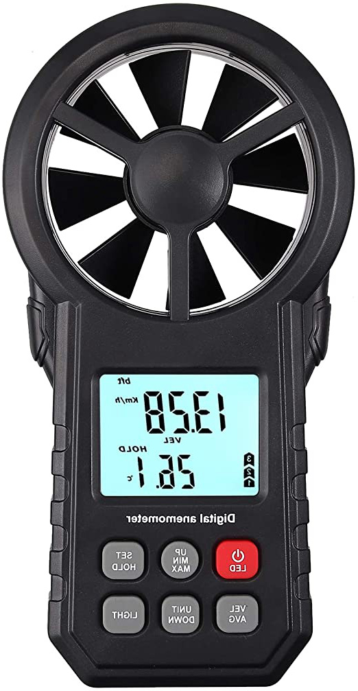 Anemómetro Digital Medidor de Velocidad