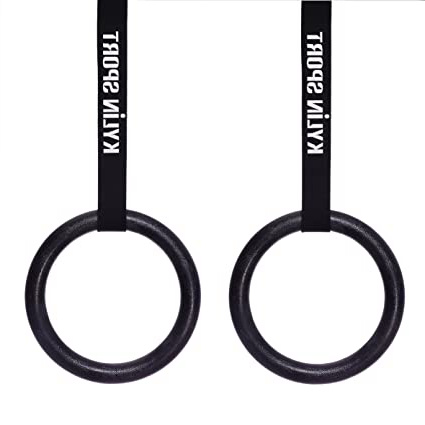 KYLIN SPORT – Anillas de Gimnasia con Correas Ajustables Heavy Duty Ejercicio Gimnasio Anillos para Pull Ups y caídas, Entrenamiento, Entrenamiento de Fuerza, Ejercicios Fitness