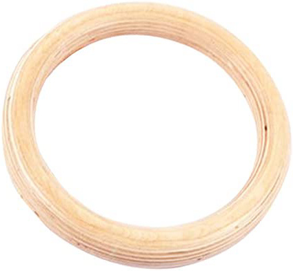 duhe189014 1pcs Anillos de Fitness de Abedul Anillos de Gimnasia de Madera Anillo de Entrenamiento de Gimnasia Competencia de Entrenamiento Deportivo Anillos de Abedul 28MM 32MM Anillos sin Correas