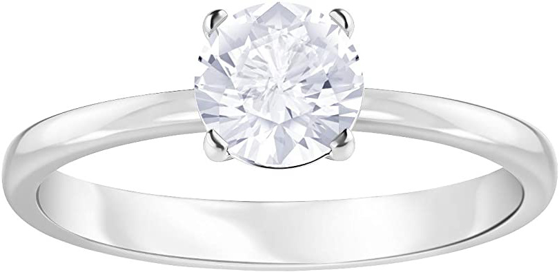 Swarovski Anillo Attract, Blanco, Baño