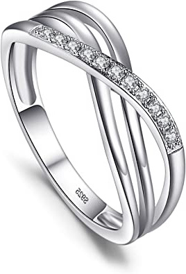 JewelryPalace Anillo Mujeres Infinito Cubic