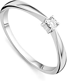 







Miore - Anillo de compromiso para mujer, oro blanco de 9 quilates/oro 375, diamante brillante de 0,05 ct






