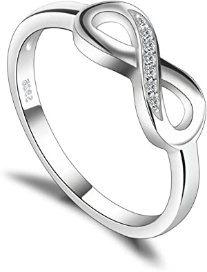 JewelryPalace Anillo en forma Infinito