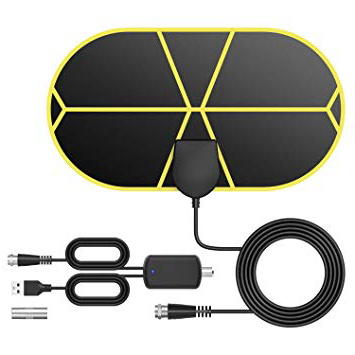 







Antena TV Interior, TICTID Antena TV Portátil HDTV Digital con Amplificador de Señal Inteligente, Soporte 4K 1080 HD/VHF/UHF, Apto para Todos los Tipos de Televisores






