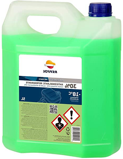 Repsol RP717U92 Anticongelante Orgánico 30%, Verde, 5 L