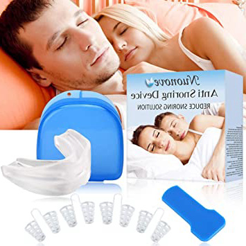 Dilatadores Nasales, Dejar De Roncar, Férulas Dentales, Alivia Apnea del Sueño, 2-en-1 Dispositivos Anti Ronquidos, Ayuda para Dormir Apnea respirar bien