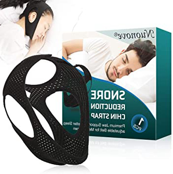 Ronquidos Soluciones, Chin Strap, Dejar De Roncar, Dispositivos Anti Ronquidos, La Correa Para El Mentón, Ajustable & Transpirable Suave Para La Piel, Black