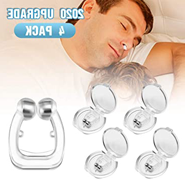LIUMY Dispositivos Anti Ronquidos,4 PCS Dispositivos Antirronquidos Magnético Clip anti ronquidos soluciones,Dilatador nasal con imanes para una cómoda congestión para dormir (transparente)