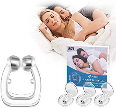 Dispositivos Antirronquidos, 3 PCS Anti Ronquidos Soluciones de Silicona Clip Magnético Antirronquidos, Dejar de Roncar Cómodo y Profesional Ayuda para Dormir Aliviar Ronquidos para Hombres Mujeres