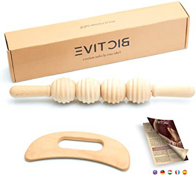BICTIVE Kit Maderoterapia con Espátula