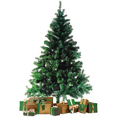 Wohaga® Àrbol de Navidad con Soporte 180cm / 600 Puntas Abeto Artificial Decoración navideña