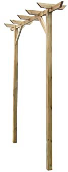 vidaXL Arco de Jardin de Rosas y Enredaderas Enrejado Madera FSC 200x40x205cm