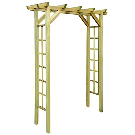 vidaXL Arco de Rosas de Jardín Madera de Pino Impregnada FSC Cenador Exterior