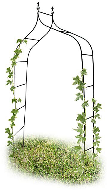 Relaxdays 10017904 - Arco para trepadoras, 1.70 x 2.4 m, Color Verde