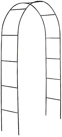 CLP Arco para Jardín Ladder De Metal I Arco para Flores con 230 cm De Altura I Soporte para Plantas Trepadoras I Arco para Trepadoras I Verde, 1 Pieza
