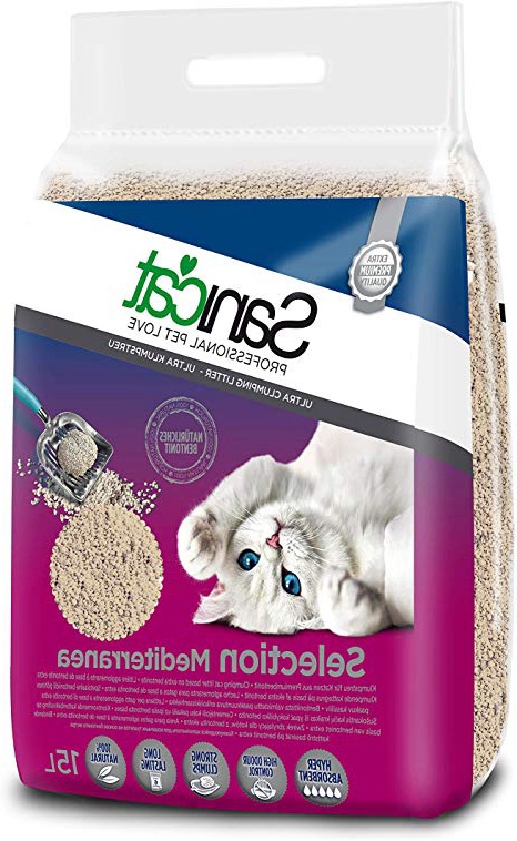 Sanicat Select Mediterranea Arena de Gatos Ultra Aglomerante - 15L